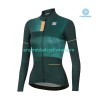 Maillot Cyclisme Hiver Thermal Fleece 2021 Sportful Leaf Femme N002